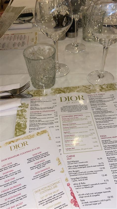 alto dior menu|dior at alto london.